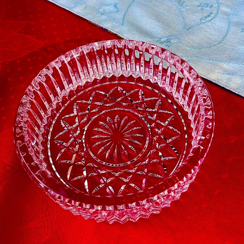 Waterford Crystal bottle coaster signed